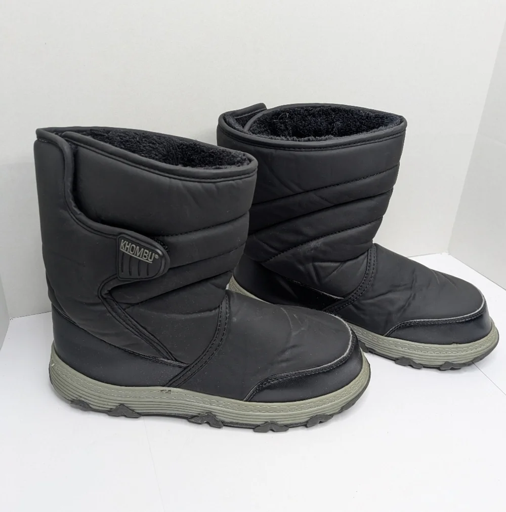 Khombu Black Winter Boots 5Y